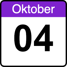 Kalender Icon vom 05 Oktober