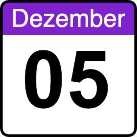 Kalender Icon vom 06 Dezember